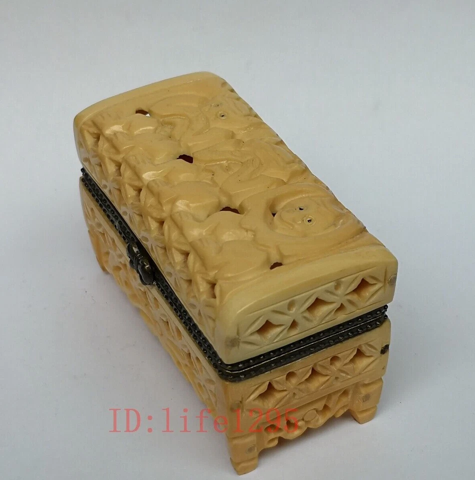 Joyería de 3 monos tallada a mano china de 2,7 pulgadas colección de adornos Foto 3 de 4