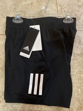 Adidas Black Youth Athletic Shorts Size S  CV5897 Climacool Brand New