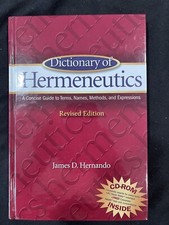 Dictionary of Hermeneutics; Hernando, James; ...
