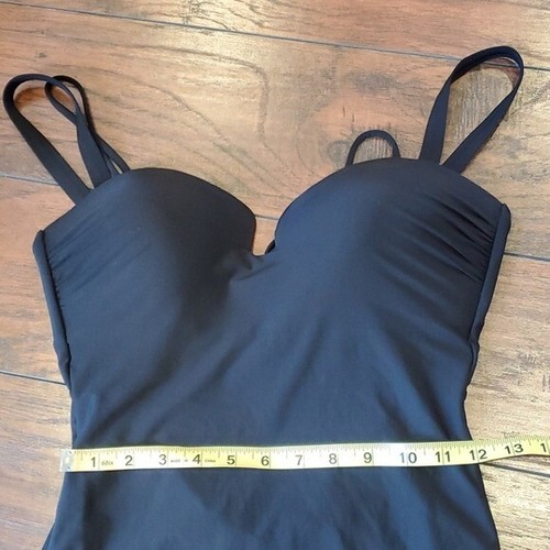 NWOT Athleta Aqualuxe Square Plunge 1 one piece swim boho sz S swimwear - Picture 7 of 9