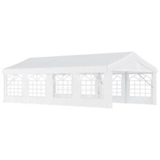 Heavy Duty Gazebo Garden Wedding Marquee Canopy Party Tent Shelter 8M X 4M