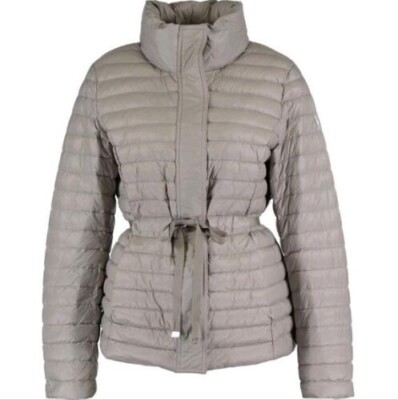 DKNY wattierte Jacke mit Kapuze - grau - XS