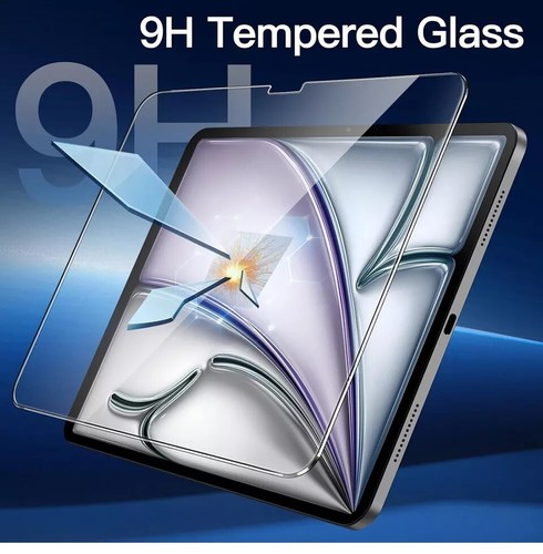 2 Pack 9H Tempered Glass Protector for Apple iPad 11th Gen Air 11" 13" 2024 2025 - Afbeelding 2 van 6