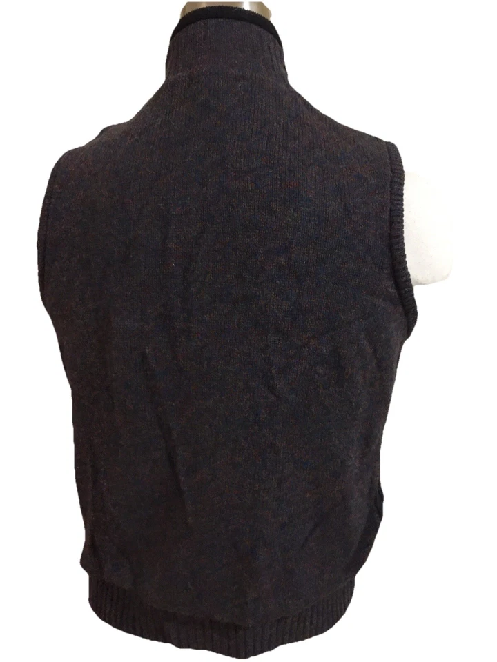 MEN'S Pendleton Full Zip 100% Shetland Wool Fleece Lined Sweater Jacket Medium - Image 3 of 4