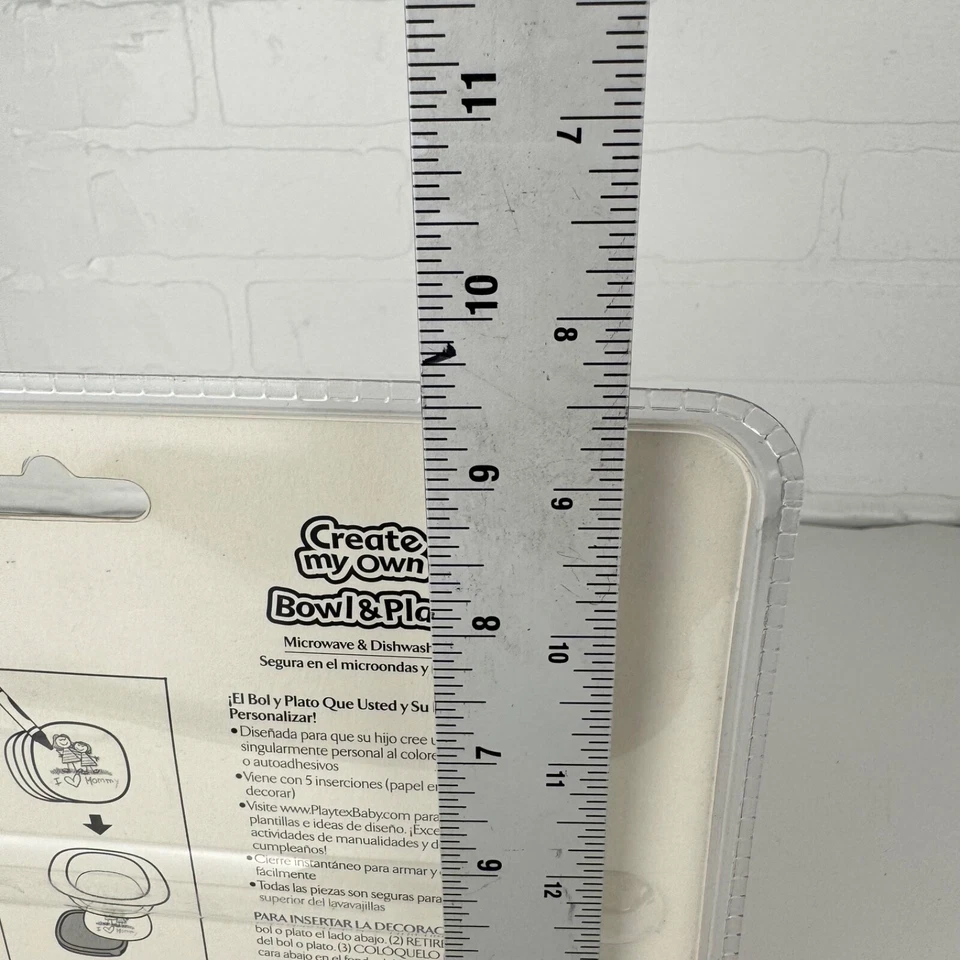 Juego de vajilla de 2 piezas Playtex Crea mi propio tazón y plato para niños 2007 nuevo de colección Foto 4 de 4