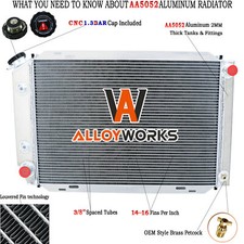 3 Row Aluminum Radiator For 79-1993 Ford Mustang75-82 Granada75-80 Mercury 3 Row Aluminum Radiator For 79-1993 Ford Mustang75-82 Granada75-80 Mercury