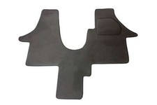 Cab Overmat Black Right Hand Drive VW T5 VW T6 (Single Passenger Seat)