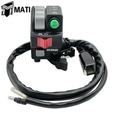 Left Handlebar Switch Start Stop Headlight for Kawasaki Prairie 400 KVF400 99-01