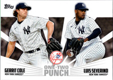 2023 Topps One Two Punch #12P8 Gerrit Cole/Luis Severino New York Yankees