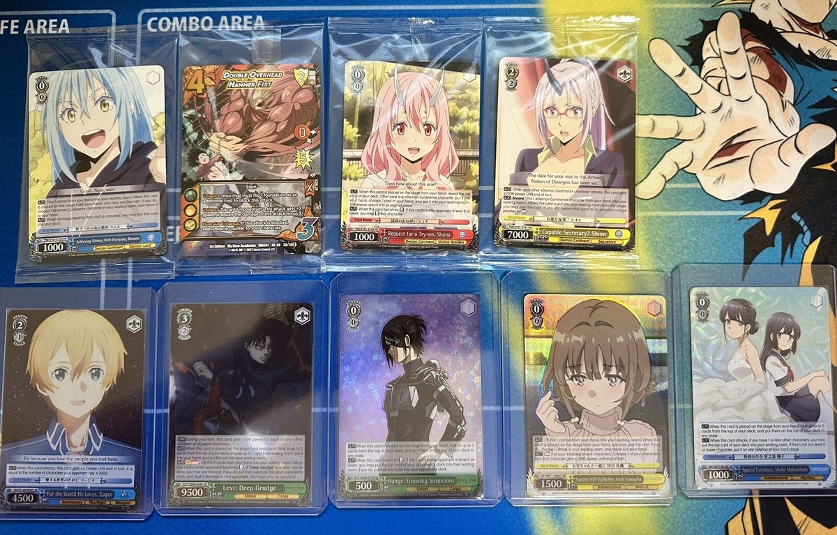 Weiss Schwarz Card Collection With MHA Cards Too! 49 Total Cards