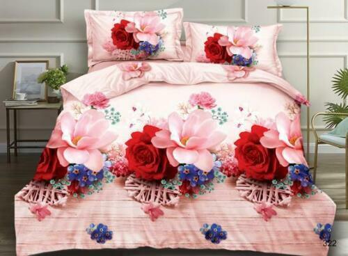 3D Duvet Cover Bedding Set With Fitted Sheet And Pillow Case Single Double King* - Picture 2 of 48