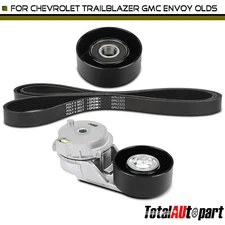 3x Serpentine Belt Drive Component Kit for Buick Rainier 2004-2007 Chevrolet GMC