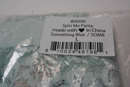 Panties Free HAH Lace Spin Me Panty Something Blue Large - Picture 8 of 10