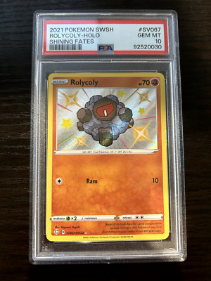 Pokemon PSA 10 ROLYCOLY SV067/SV122 - SWSH SHINING FATES Pokemon PSA 10 ROLYCOLY SV067/SV122 - SWSH SHINING FATES