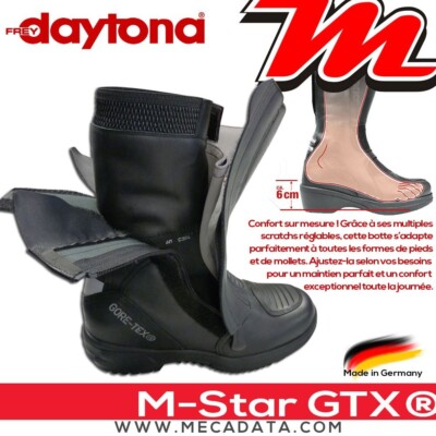 Men's Motorcycle Boots with 6 cm Heels GORE-TEX Daytona M-STAR GTX
