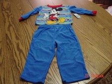 Toddler Boys 2 piece Mickey Mouse Flannel Pajama Set by Disney