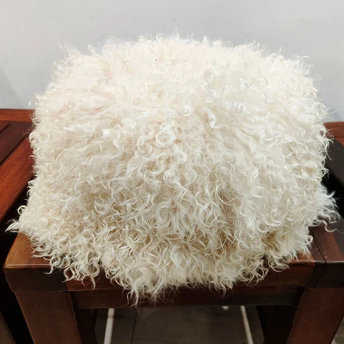 Mens Real Mongolian Warm Lamb Fur Bucket Papakha Hat Winter Hat Cap Headgear SZ - Picture 12 of 18