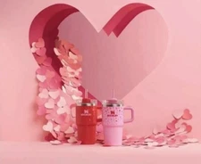 Stanley x Target -  20oz Valentine’s Day Tumbler Set Red/Pink  SET💕  ❤️💕✨