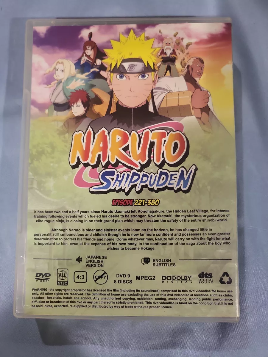 Naruto Shippuden TV Series DVDs Box Set (Episodes 221-380) with English  Dubbed