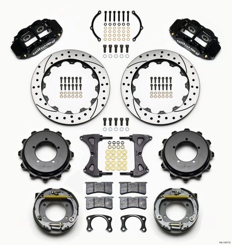 Wilwood Narrow Superlite 4R Rear P-Brk Kit 12.88in Chevy C-10 2.42 Offset 5-lug