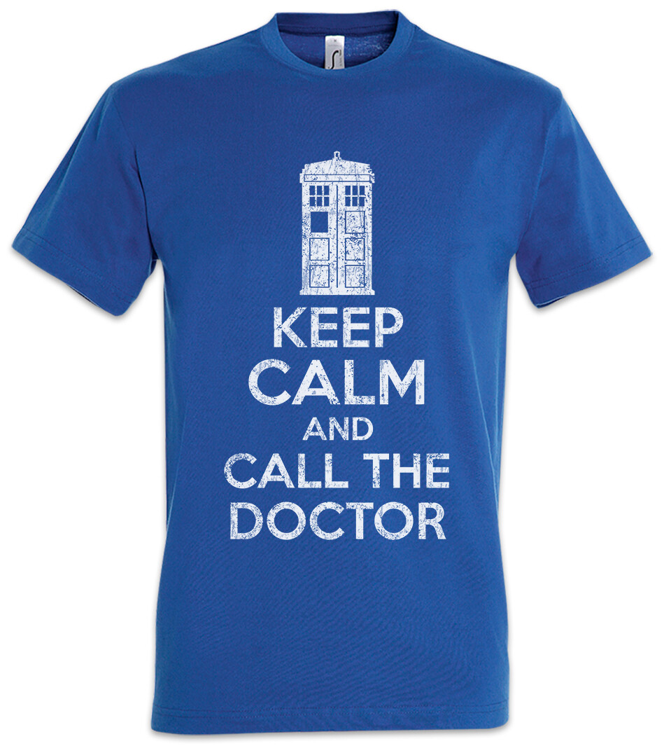 ALTRA T shirt uomo Keep Calm And Call The Doctor Doctor Cult Who Phone Booth Graham