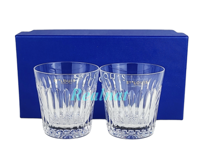 SAINT St. LOUIS Crystal Primo Crystal Tumblers, Set of 2 New Boxed