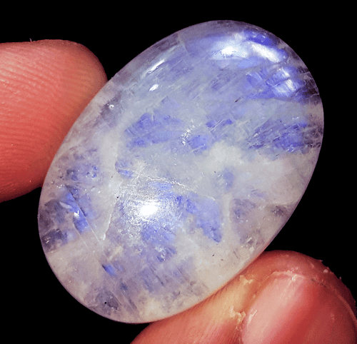 Loose Gemstone 100% Natural Moonstone White Rainbow Oval 34.45 Ct Certified - Picture 3 of 6
