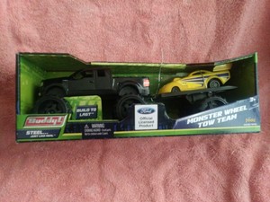 buddy l monster wheel tow team