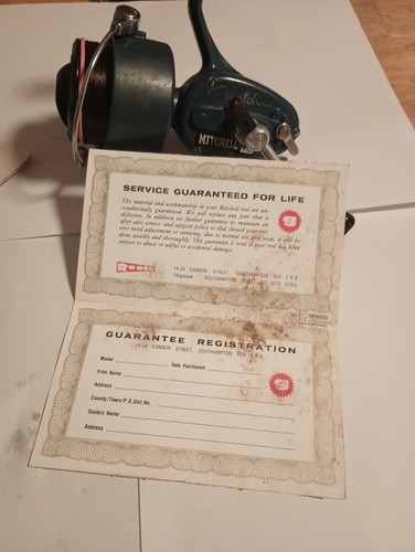 VINTAGE MITCHELL MATCH 440A AUTO-BAIL FISHING REEL EXC. CONDITION - Picture 18 of 18