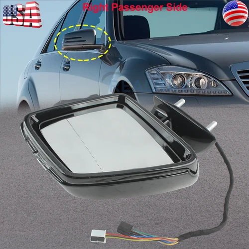 Black Right Mirror Passenger Side For MERCEDES ML350 GL450 2005-2011