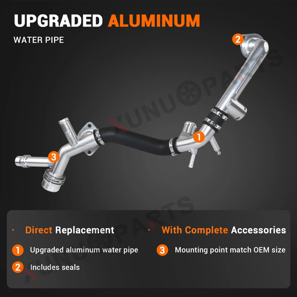 Upgraded Aluminum Water Pipe for 2005-2009 Audi A4 Quattro 2006-08 Audi A4 3.2L - Image 4 of 4