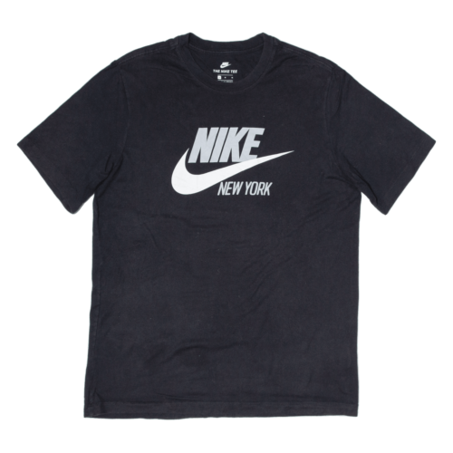 NIKE New York Mens T-Shirt Black M - Picture 1 of 6