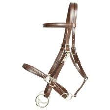 HORSE SIZE-READY MADE-Brown HALTER BRIDLE with BIT HANGERS Made of BETA BIOTHANE