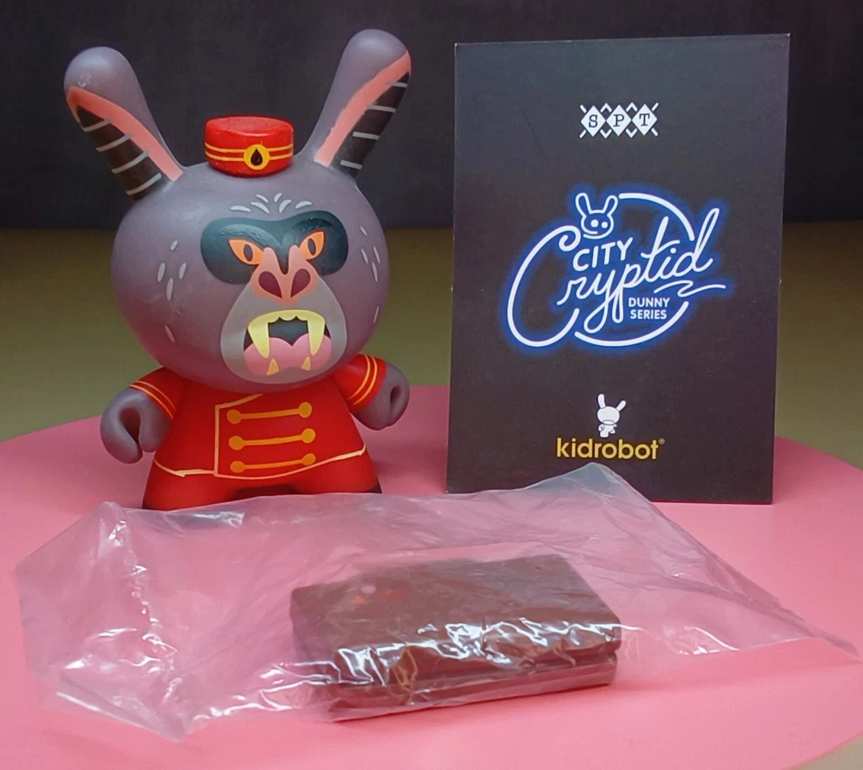AHOOL ~ Kidrobot CITY CRYPTID Dunny / Chris Lee / Artist Card & Accessory @2018 - Image 3 of 3