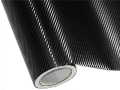 Carbonfolie 3D Schwarz für Audi Motorhaube 2m x152cm Luftkanäle 8,85 /m²