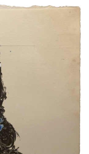 STEVE POMEROY 1986 ABSTRACT MODERNIST FIGURE WITH PORTRAIT STUDY COLORED ETCHING - Afbeelding 14 van 14