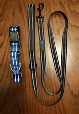 Blue Collar Med And 60in Leash Both High Visibility Reflective NEW