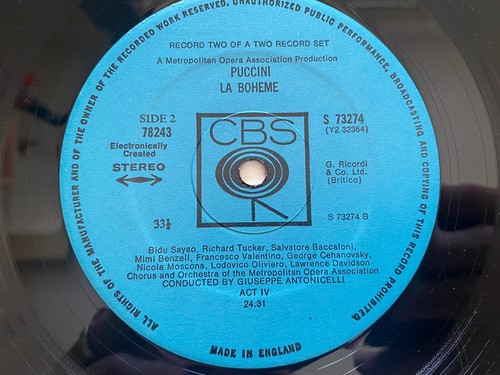 PUCCINI-LA BOHEME-2LP-Giuseppe Antonicelli Conductor ODYSSEY Stereo Vinyl 1973 - Picture 6 of 11