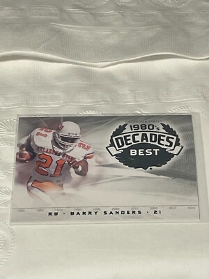 2011 Upper Deck College Football Legends Decade's Best Barry Sanders #DB-BS HOF
