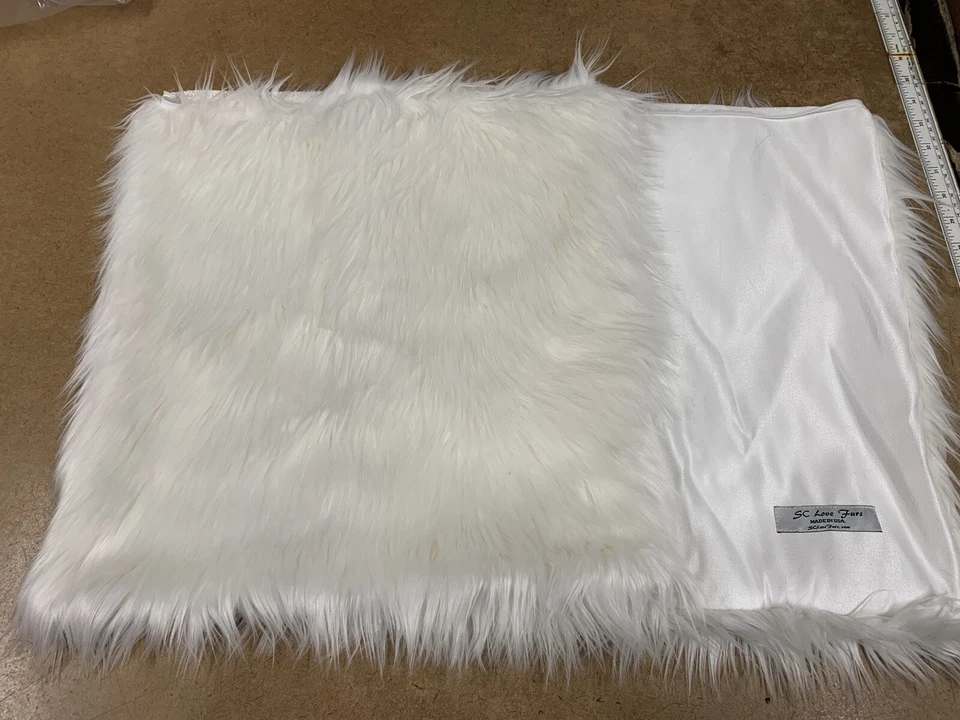 "Fundas de almohada de piel sintética 18x18"" funda de almohada cuadrada blanca" Foto 2 de 2