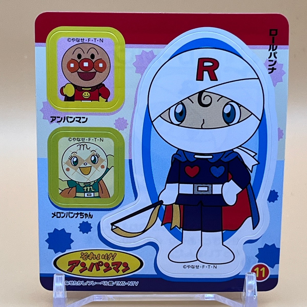 Rollpanna Anpanman Character Sticker Seal No.11 Takashi Yanase