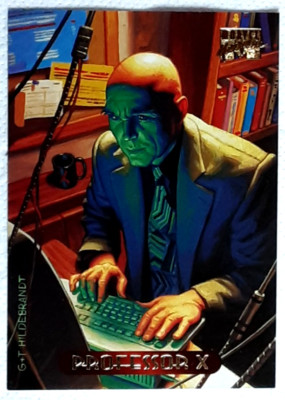 1994 Marvel Masterpiece Card 90 PROFESSOR X.  Gratis neuer Toplader.