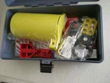 BRADY Portable Lockout Kit, Filled, Electrical Lockout, Tool Box, Gray Y235176