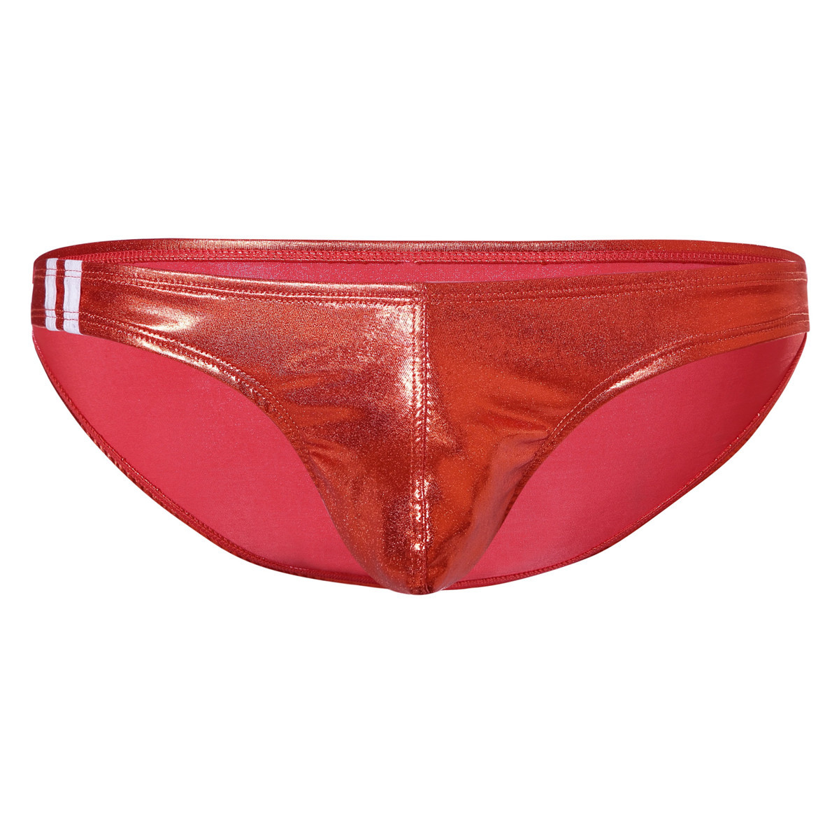Men's Sexy Shiny Leather Bikini Boxer Briefs Fashion Underwear Gstring