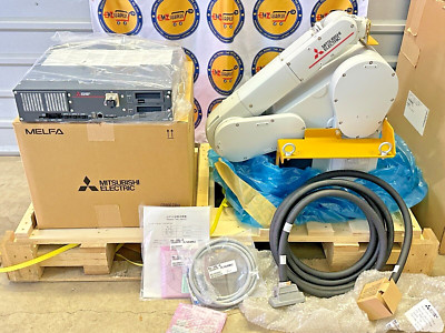 NEW MITSUBISHI MELFA RV7FRLD  INDUSTRIAL ROBOTIC ARM + NEW CONTROLLER  + CORDS