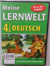 German Software School 4. Class PC MAC CD-ROM Learning World Learning Tutoring T456