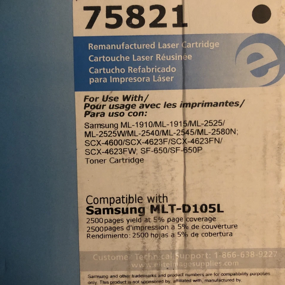 Elite Toner Cartridge HY 2 500 Page Yield Black 75821 - Image 2 of 3