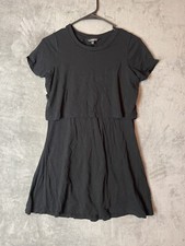 Express Womens XS Black Short Sleeve Shirt Dress