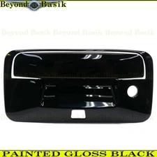2014-2018 Chevy Silverado GMC Sierra Tailgate Handle Cover W/BUCH GLOSS BLACK