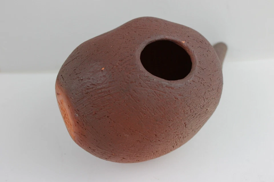 One artistic gourd shape signed clay flute whistle 1987 - Image 3 of 4